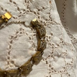 Beautify designed Vintage 14k mother of pearl inlays bracelet